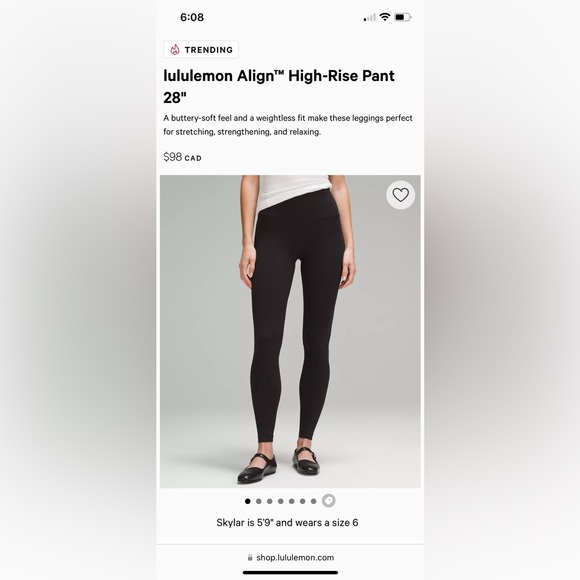 Lululemon Align Leggings - Picture 2 of 4